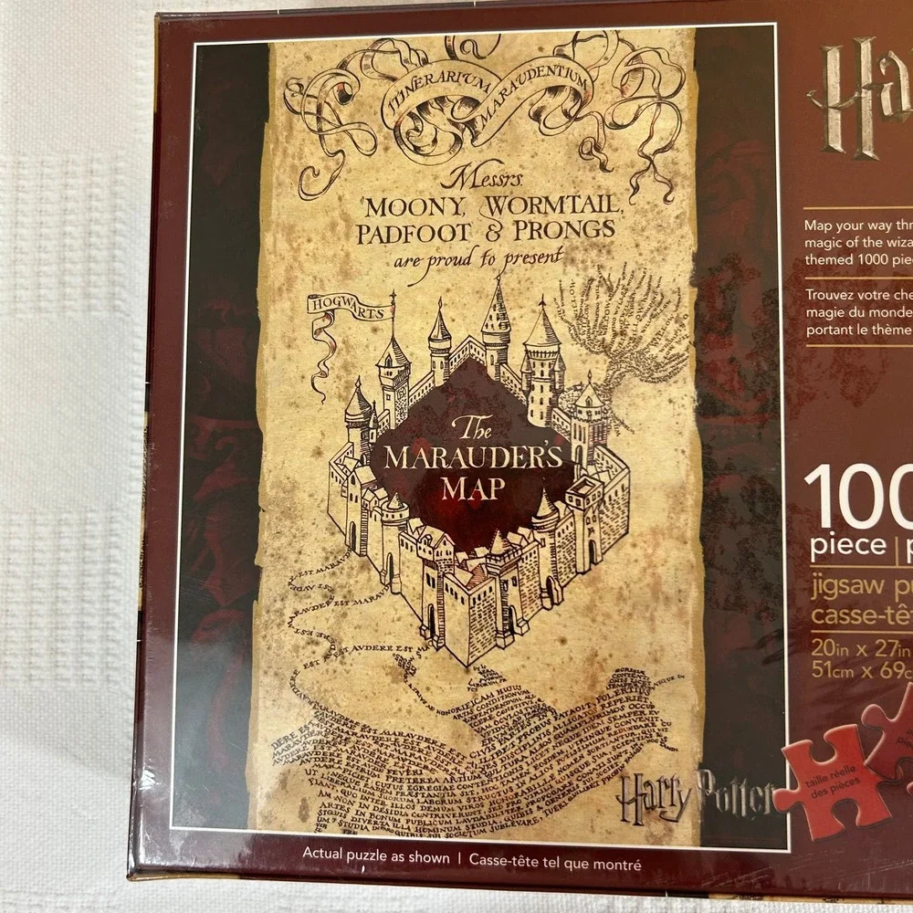 Harry Potter Marauder's Map Puzzle Sealed 1000 Pieces Aquarius 20